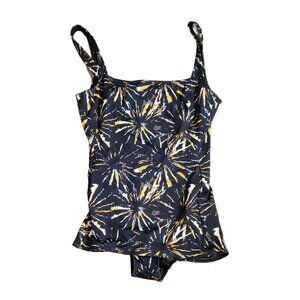 Andie x Demi Moore Marseilles Black Firework Swimsuit New With Tags Women's S